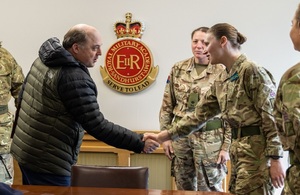 Defence Secretary Ben Wallace visited RMAS Sandhurst on Thursday