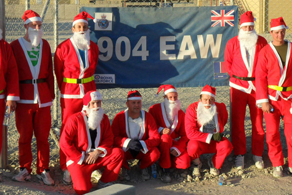 From left: Corporal 'Shep' Shepherd, Senior Aircraftman (Technician) 'Noddy' Holder, Wing Commander Andy Gilbert, Senior Aircraftman (Technician) Matt Edwards, Chief Technician Kemal Ozficici, Senior Aircraftman Ricki Saunders, Corporals Dave Blackhall, S