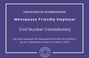 Certificate showing the CNC's accreditation