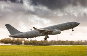 RAF Voyager taking off
