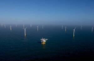 Off-shore wind turbines in the North Sea