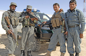 Members of the Afghan police