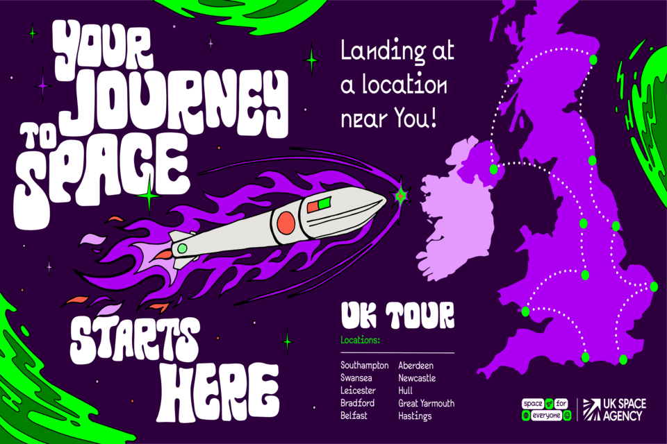 British Space Agency announces Space for Everyone for UK-wide tour this summer