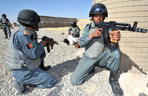 Afghan National Police recruits