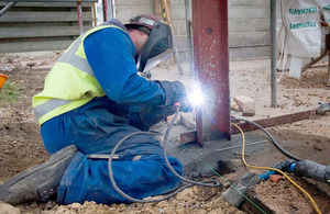 Interior construction work [Picture: Crown copyright]