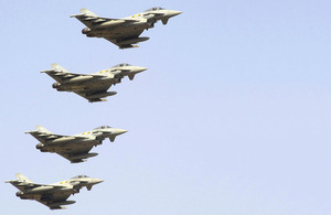 RAF Typhoon jets from 11 Squadron take off from RAF Akrotiri (library image) [Picture: Senior Aircraftwoman Helen Rimmer, Crown copyright]