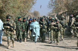 Habibullah Shamalani, Lieutenant Colonel Colin Weir and Major Jamie Humphreys