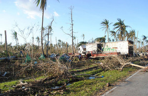 Aftermath of Typhoon Haiyan in rural Leyte province