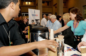 The Big Brew Up held in the Ministry of Defence's headquarters building in London