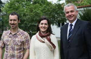 Journalists visiting Falkland Islands