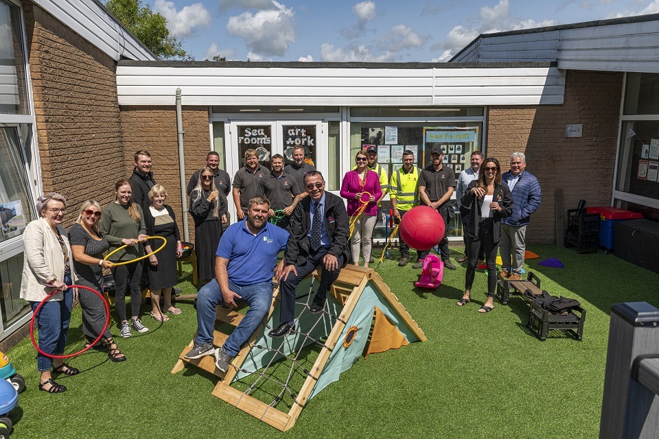 Howgill Family Centre welcomes new outdoor space in Cleator Moor 