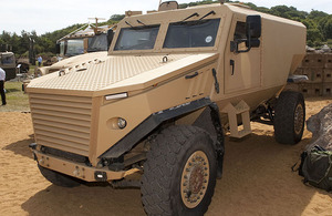 Force Protection Ocelot light protected patrol vehicle