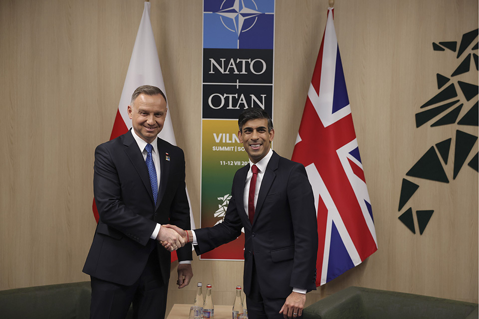 UK PM Holds Meeting with President Duda of Poland