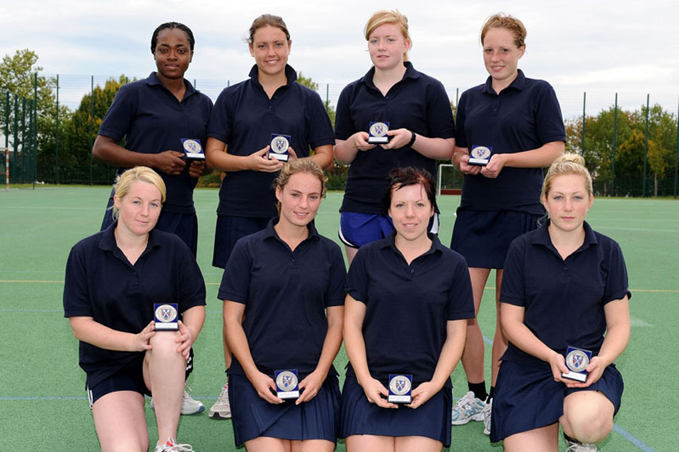 2 Medical Regiment's netball team, runners up at this year's British Army (Germany) Inter Unit Netball Competition