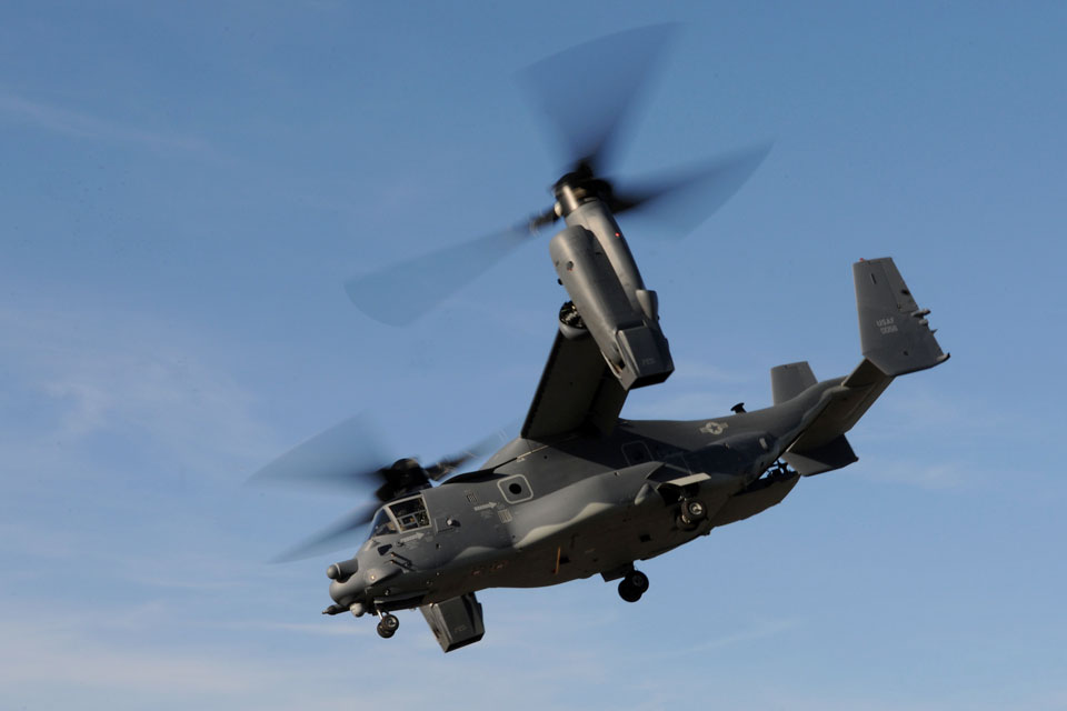 A United States Air Force CV-22 Osprey