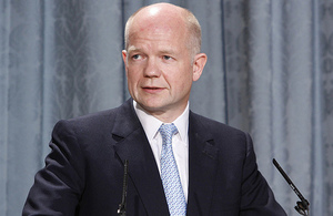 Foreign Secretary William Hague