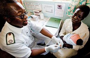 Rapid HIV testing in Zimbabwe. Picture: Elizabeth Glaser Pediatric AIDS Foundation