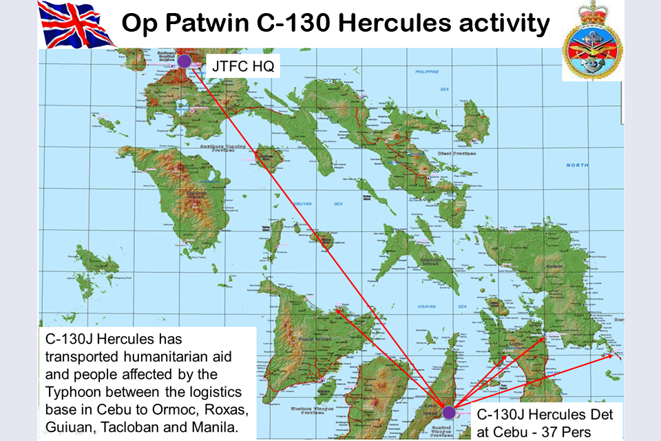 Royal Air Force C-130 activity in the Philippines