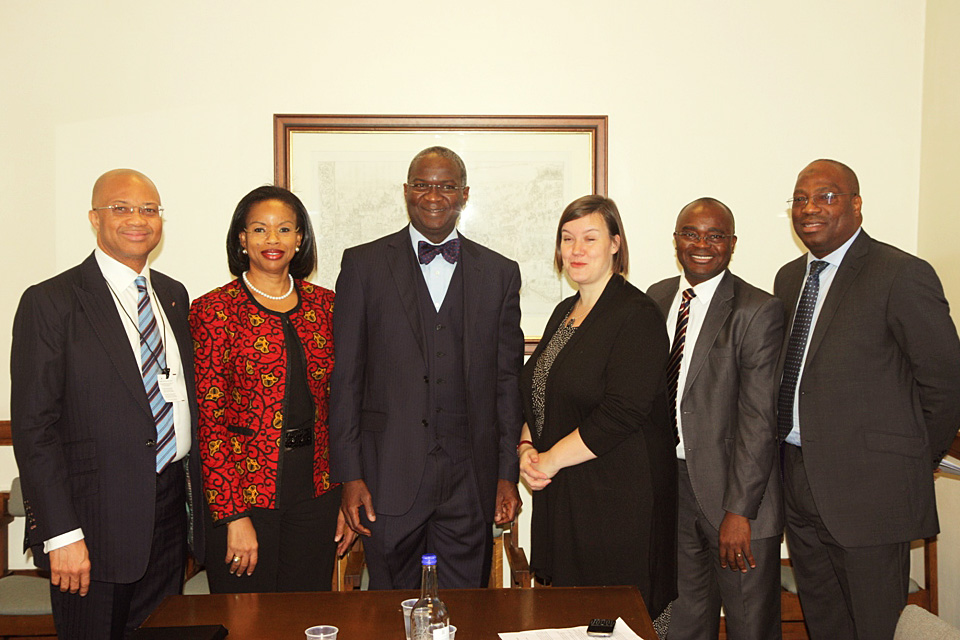 Governor Fashola meeting at the House of Commons with Meg Hillier MP