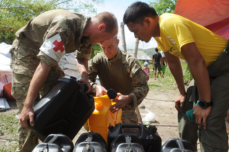 Distributing clean drinking water