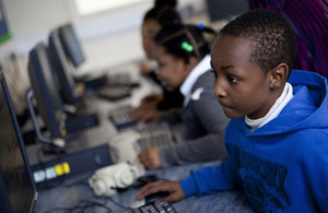 Children using computers