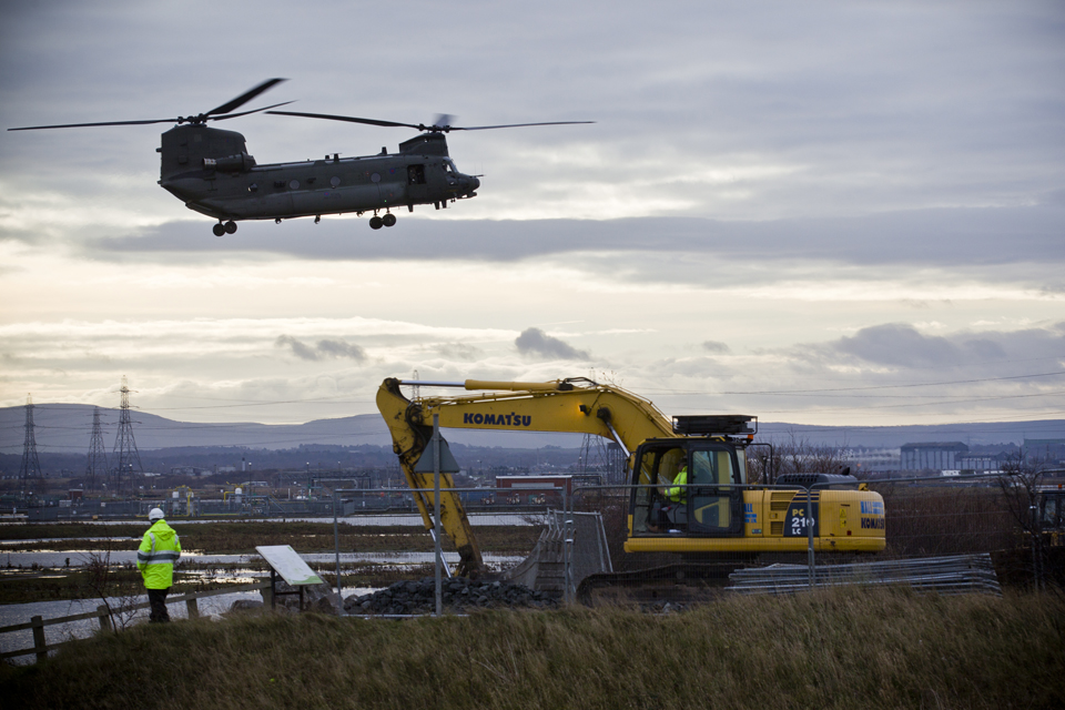 A Chinook from RAF Odiham 