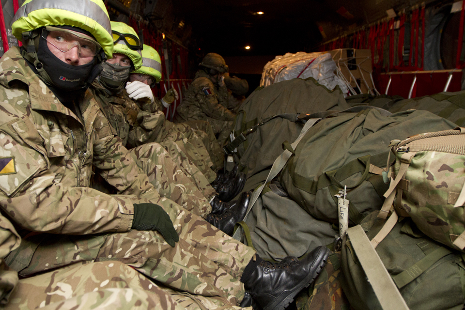 Personnel from the Joint Helicopter Support Squadron