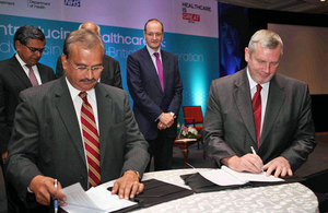 Dr T S Ravikumar, Director of JIPMER and Howard Lyons, Managing Director, Healthcare UK signed on behalf of their organisations.