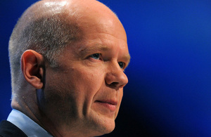 Foreign Secretary William Hague