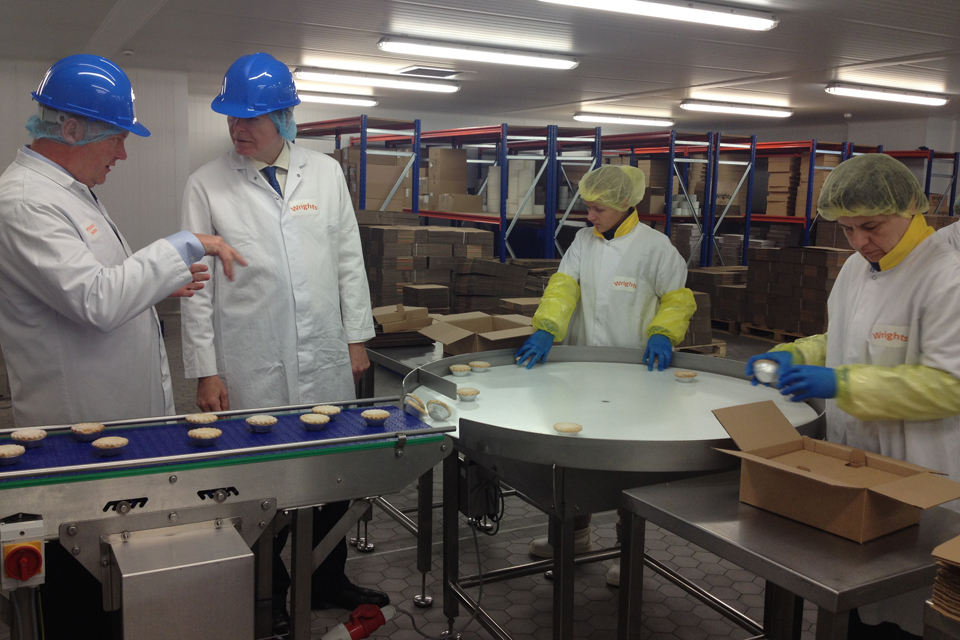 Philip Dunne at the Wrights factory in Crewe