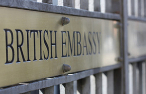 Embassy plaque