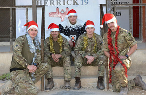 Soldiers from 21 Signal Regiment based at Main Operating Base Lashkar Gah [Picture: Corporal Lu Scott RLC, Crown copyright]