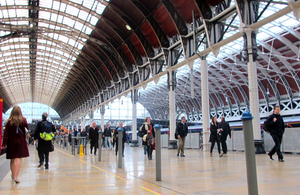 Passengers at station