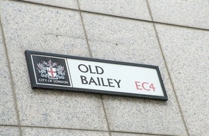 The Old Bailey street sign