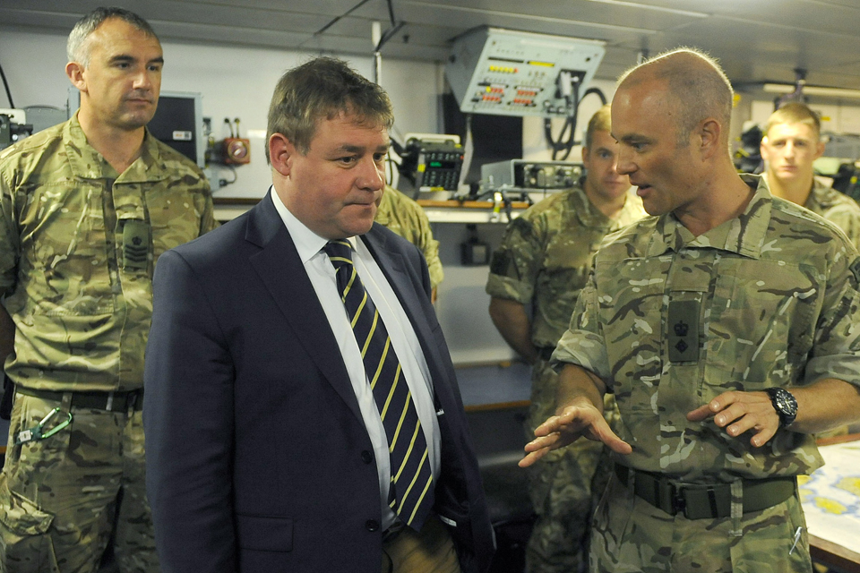 Mark Francois on board HMS Illustrious 