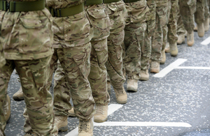 Soldiers on parade [Picture: Mark Owens, Crown copyright]