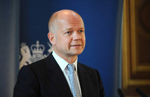 JK užsienio reikalų sekretorius William Hague