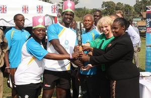 Queen's Baton handover