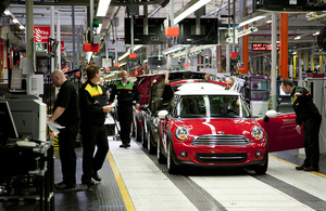 BMW Mini car plant in Oxfordshire