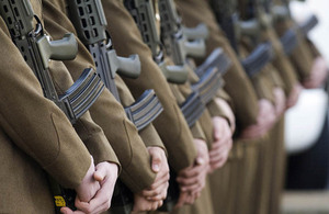 British soldiers on parade (library image) [Picture: Peter Davies, Crown copyright]