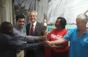 Queen's Baton arrives in Zambia