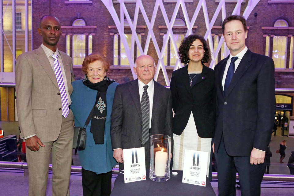 Nick Clegg attends Holocaust Memorial Day event