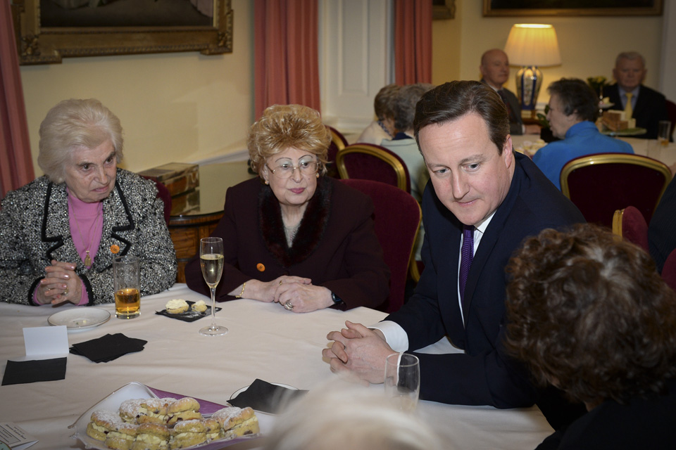 Reception for survivors of the Holocaust 