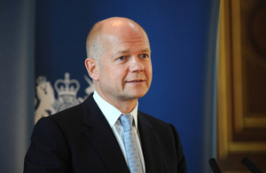 Foreign Secretary William Hague