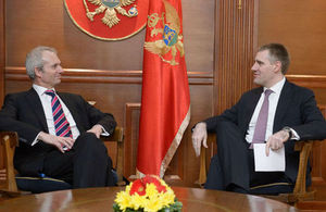 David Lidington with Igor Luksic