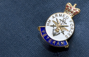 Veterans badge (stock image)