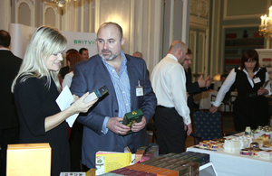 Visitors to a UKTI trade event in the British Embassy Residence, Vienna