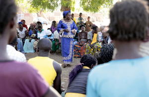 A community group in Burkina Faso discusses FGM/C. The UK government is taking action to end the practice in Britain and worldwide. Picture: Jessica Lea/DFID