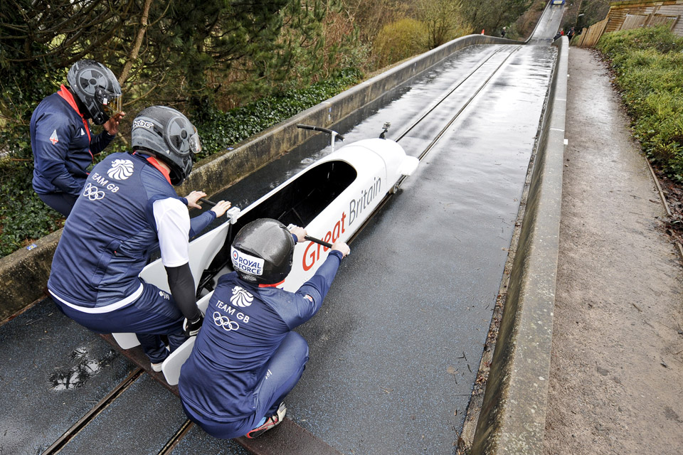 Team GB 4-man bobsleigh squad