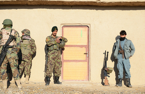 Afghan soldiers and policemen work together during a joint operation against insurgents (library image) [Picture: Corporal Ross Fernie, Crown copyright]